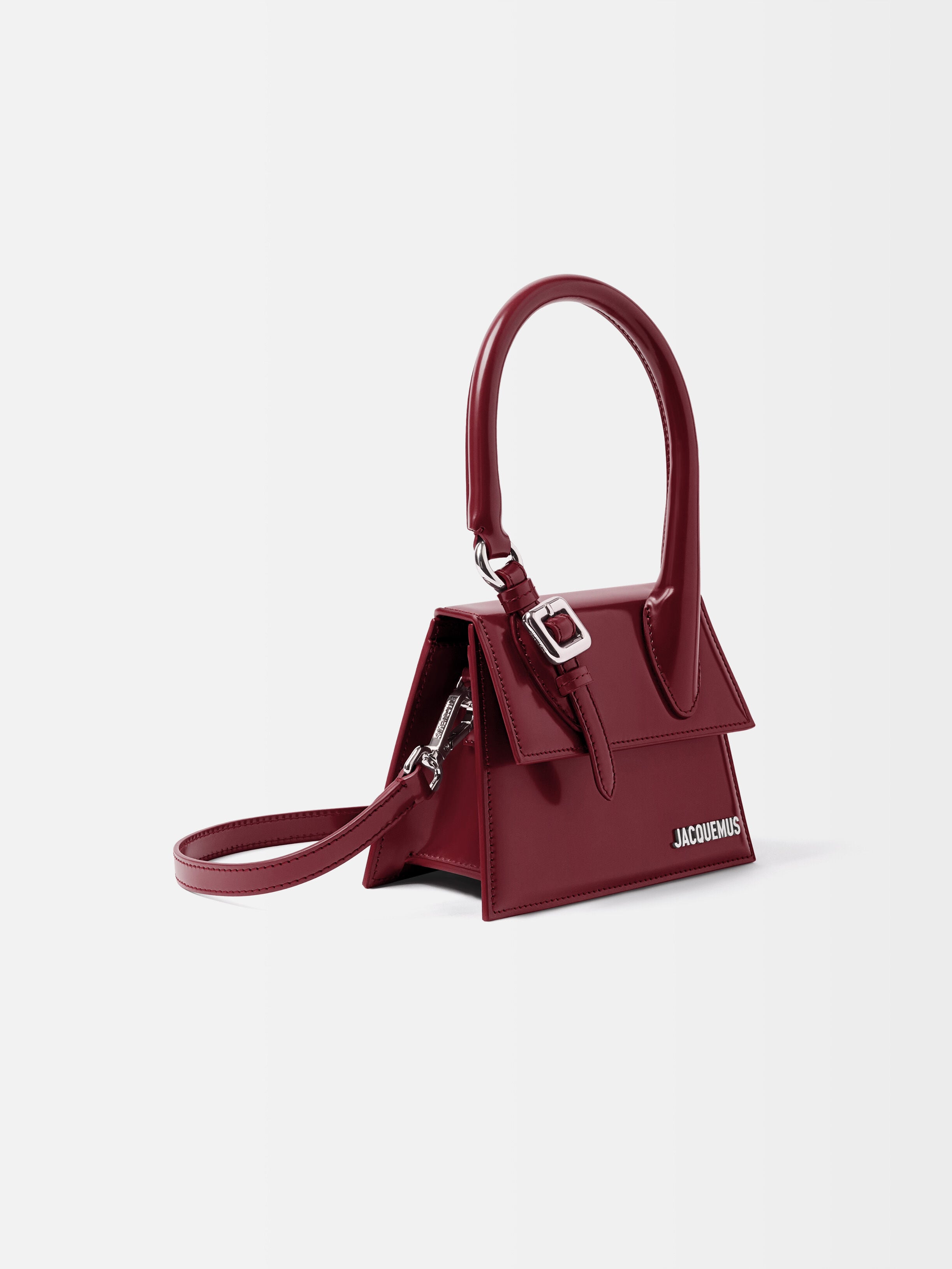 The medium Chiquito with buckle, Burgundy | JACQUEMUS KSA
