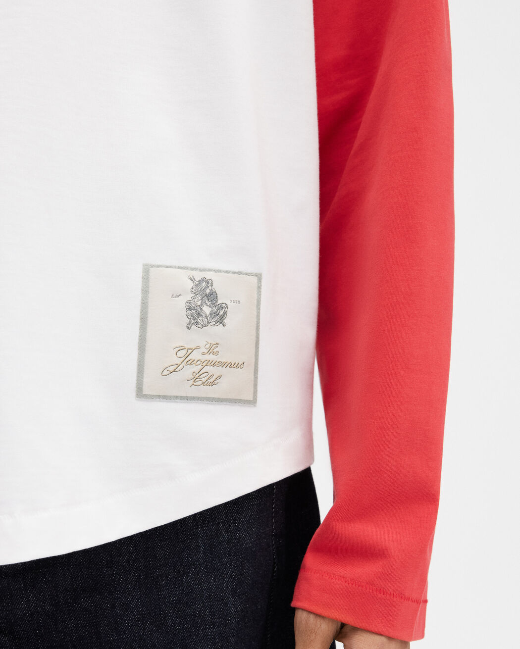 تي شيرت بأكمام طويلة The Baseball jacquemus تي شيرت بأكمام طويلة the baseball