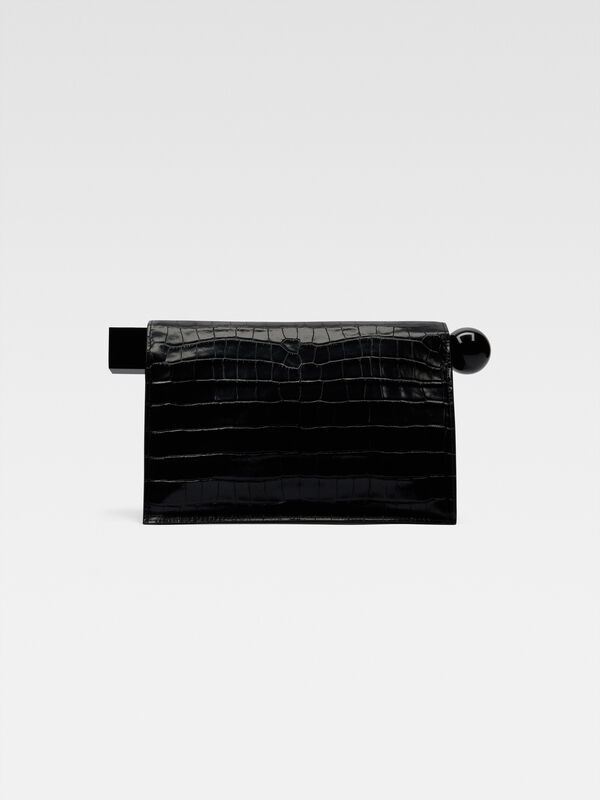 The Rond Carré clutch jacquemus حقيبة the rond carr