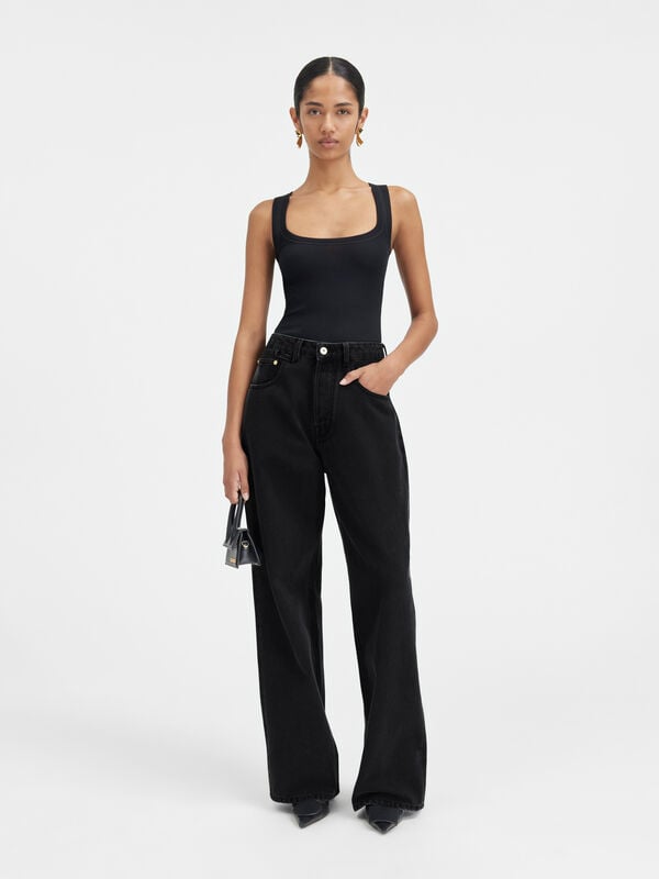 The wide de-Nîmes denim pants jacquemus the wide de n mes denim pants