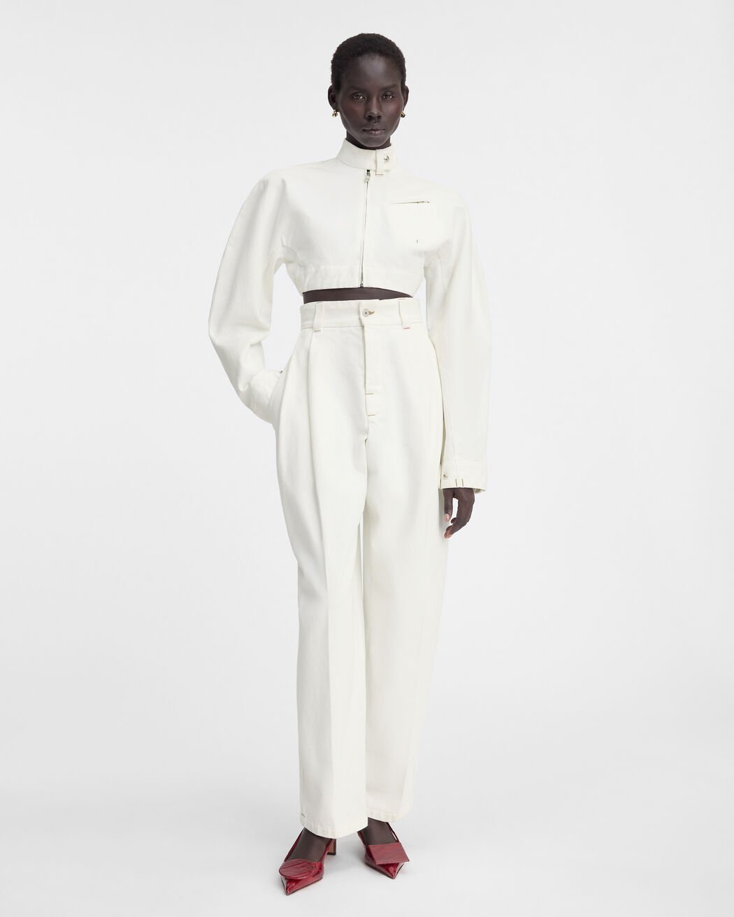 The Curzio de-Nîmes denim pants jacquemus the curzio de n mes denim pants