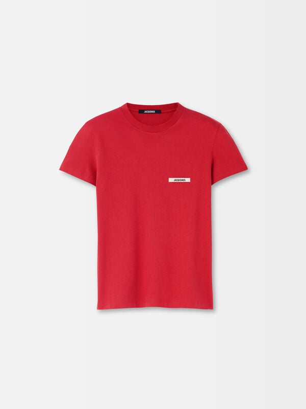 The Gros Grain short-sleeve t-shirt jacquemus تي شيرت the gros grain short sleeve