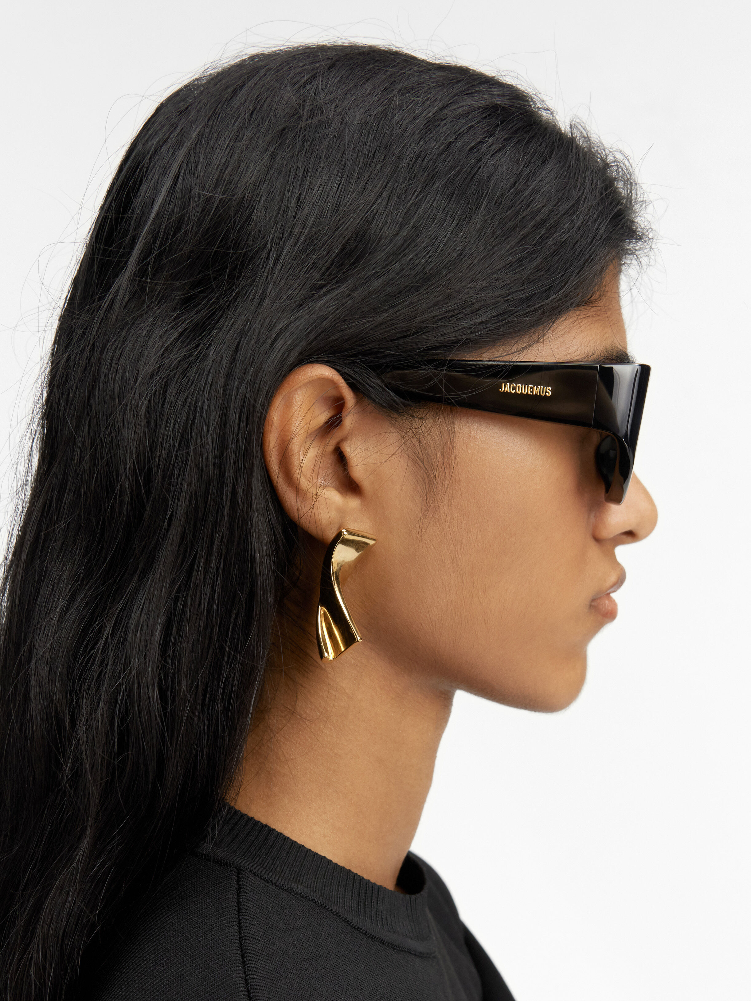 サングラス JACQUEMUS Gala Sunglasses - Jacquemus - Acetate - Black Jacquemus Gala Sunglasses | Black | FARFETCH CA
