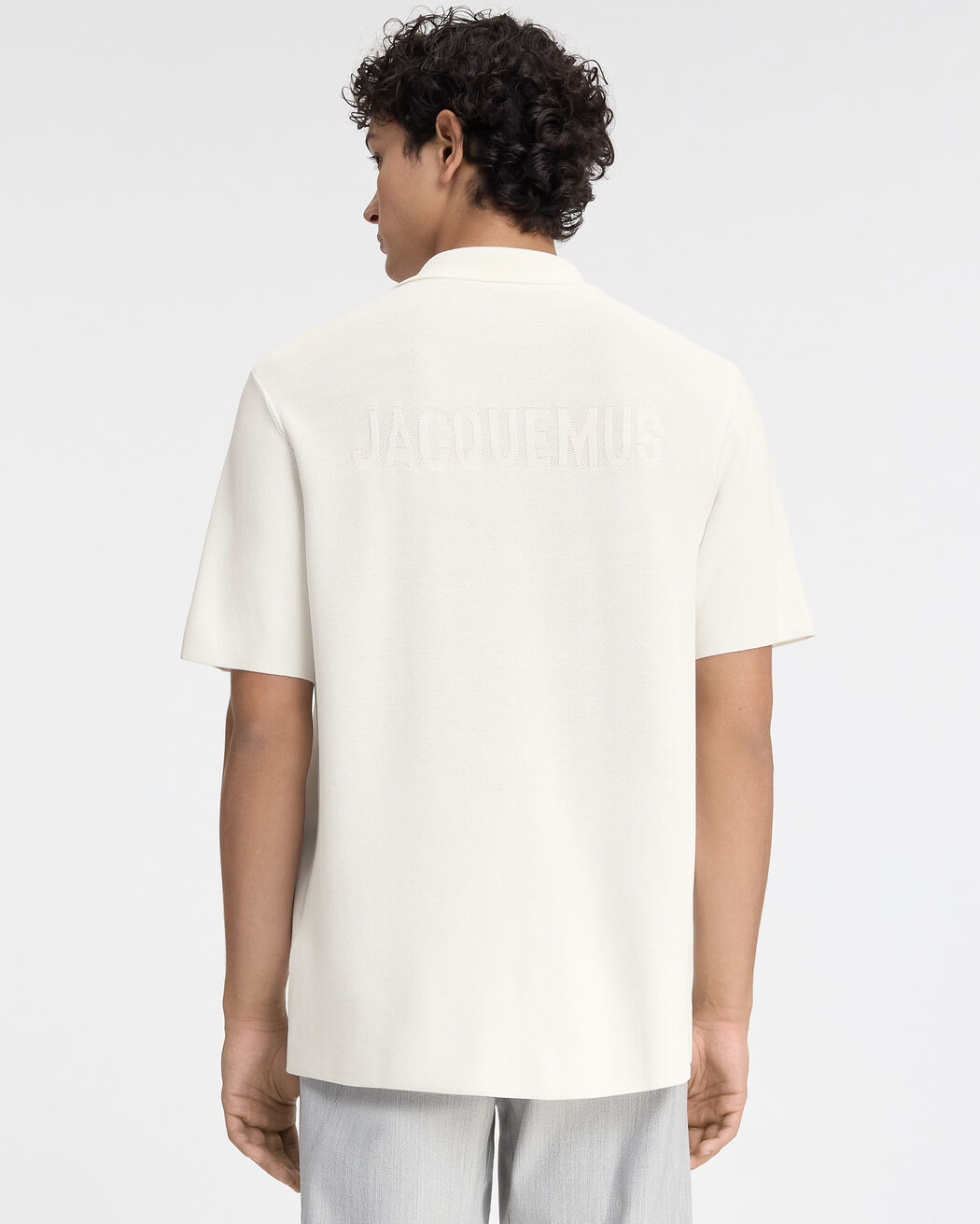 The knit polo shirt jacquemus the knit polo shirt