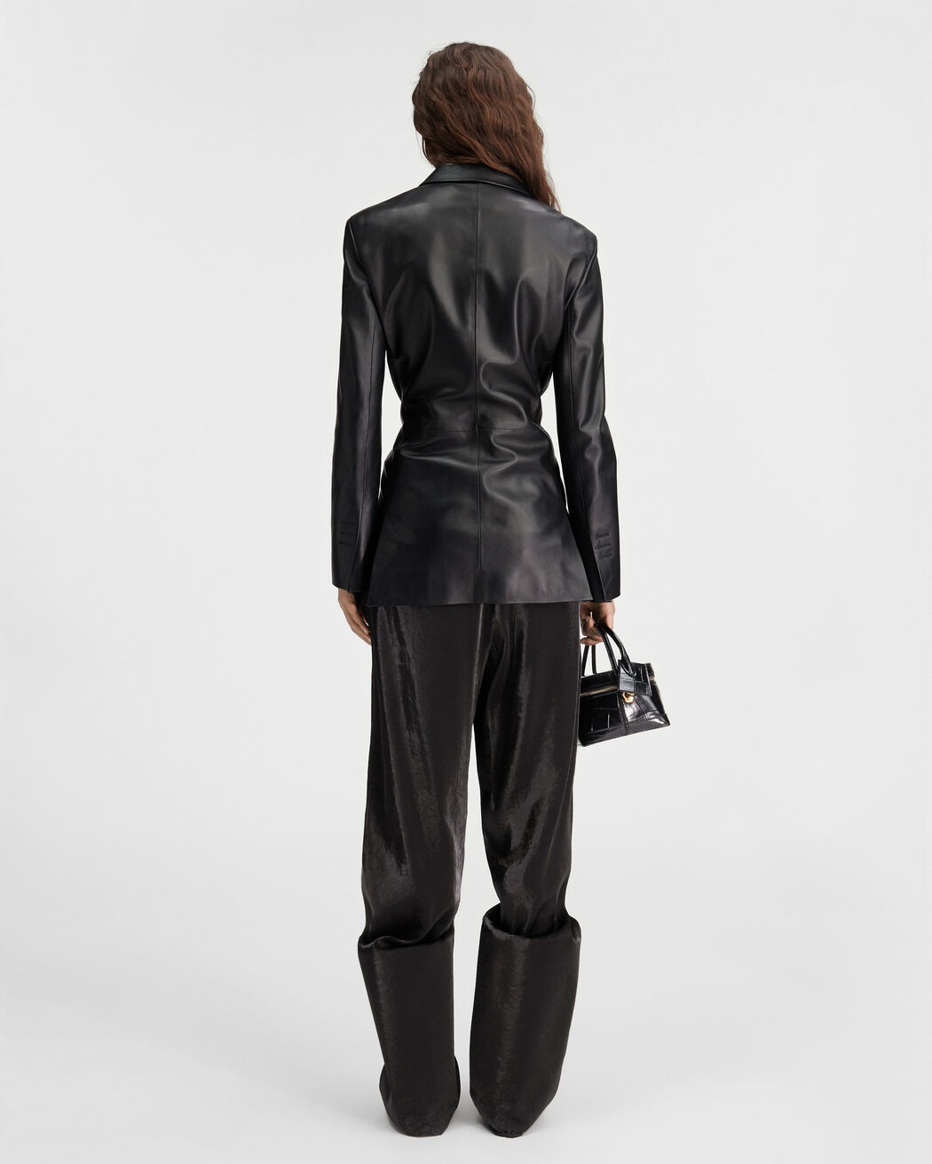 The Tibau leather jacket jacquemus the tibau leather jacket
