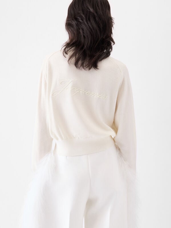 The embroidered sweater jacquemus the embroidered سترة