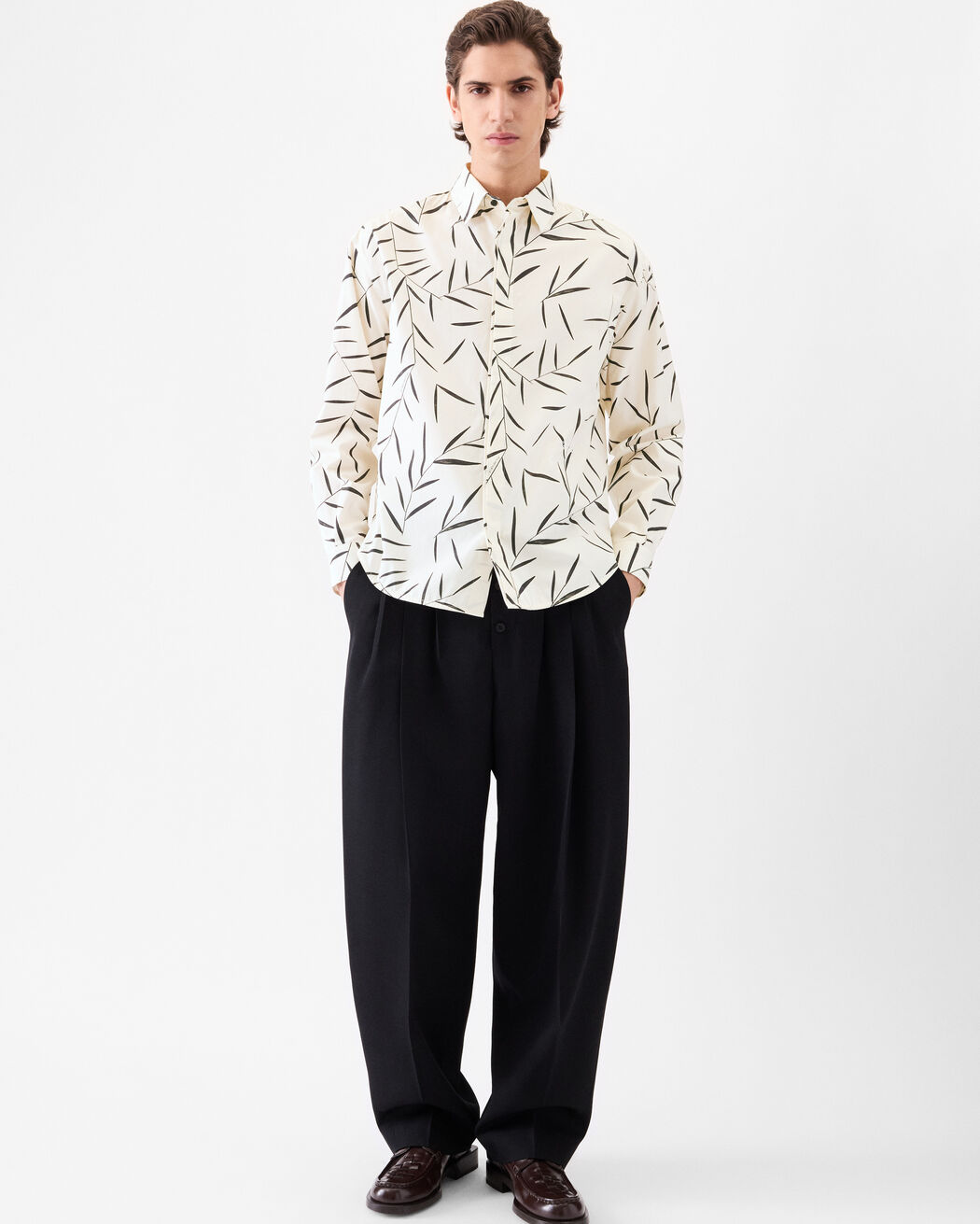 قميص The Simon long-sleeve jacquemus قميص the simon long sleeve