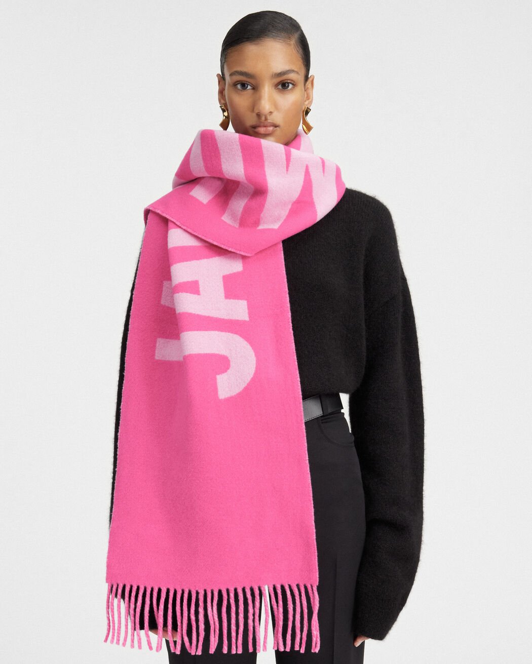 The Jacquemus scarf وشاح the jacquemus scarf وشاح