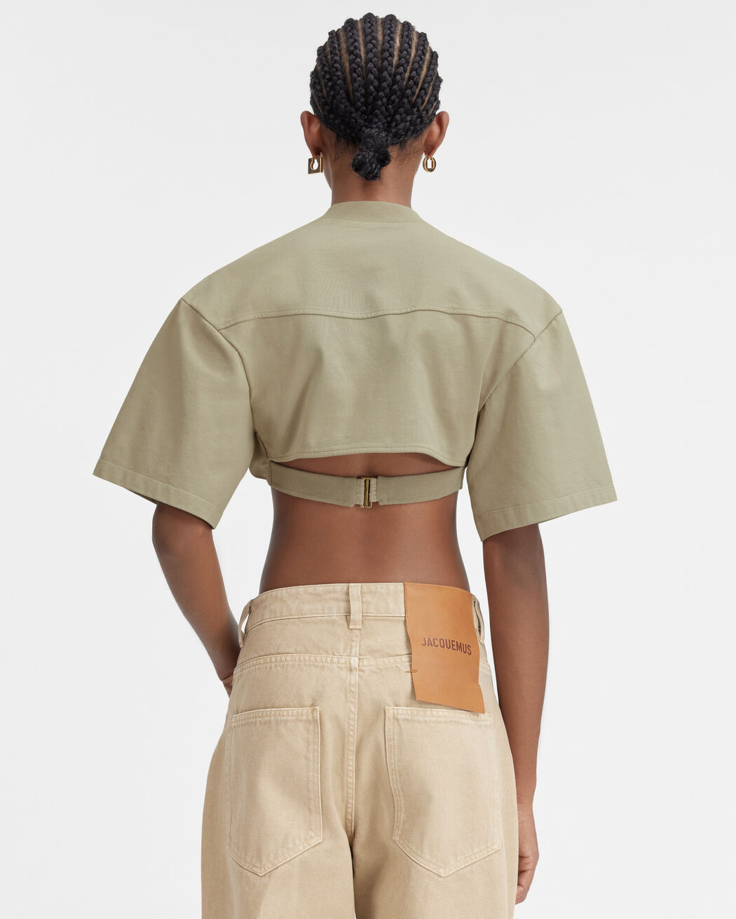 The Bahia cropped t-shirt jacquemus the bahia cropped t shirt