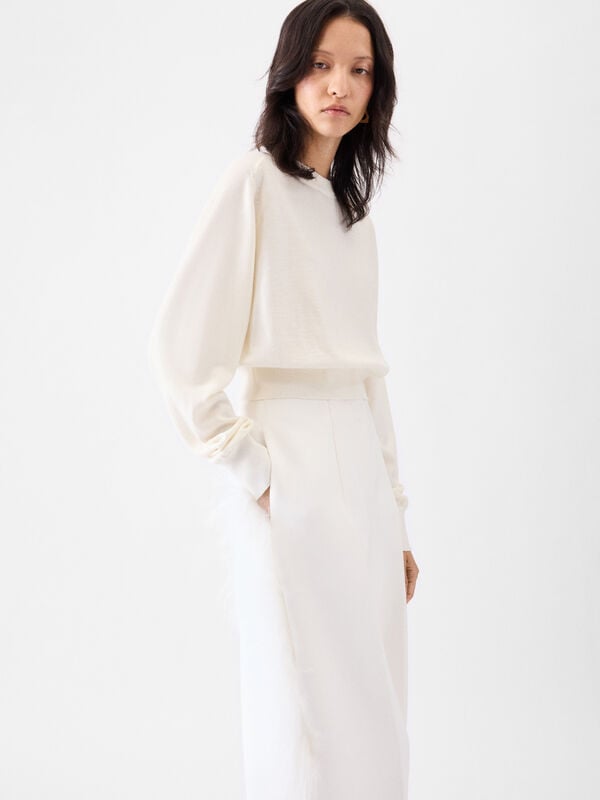 The embroidered sweater jacquemus the embroidered سترة