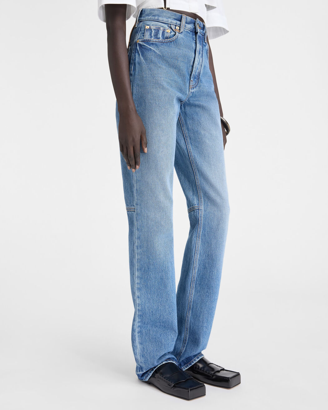 بنطال Le De-Nîmes Droit jacquemus بنطال le de n mes droit