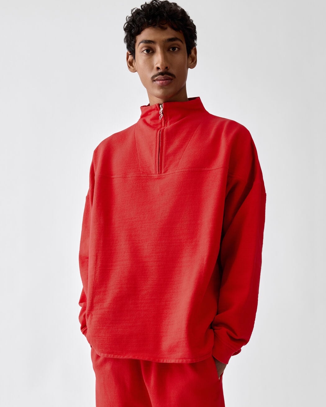The Rond Carré zipped rollneck sweatshirt jacquemus the rond carr zipped rollneck sweatshirt