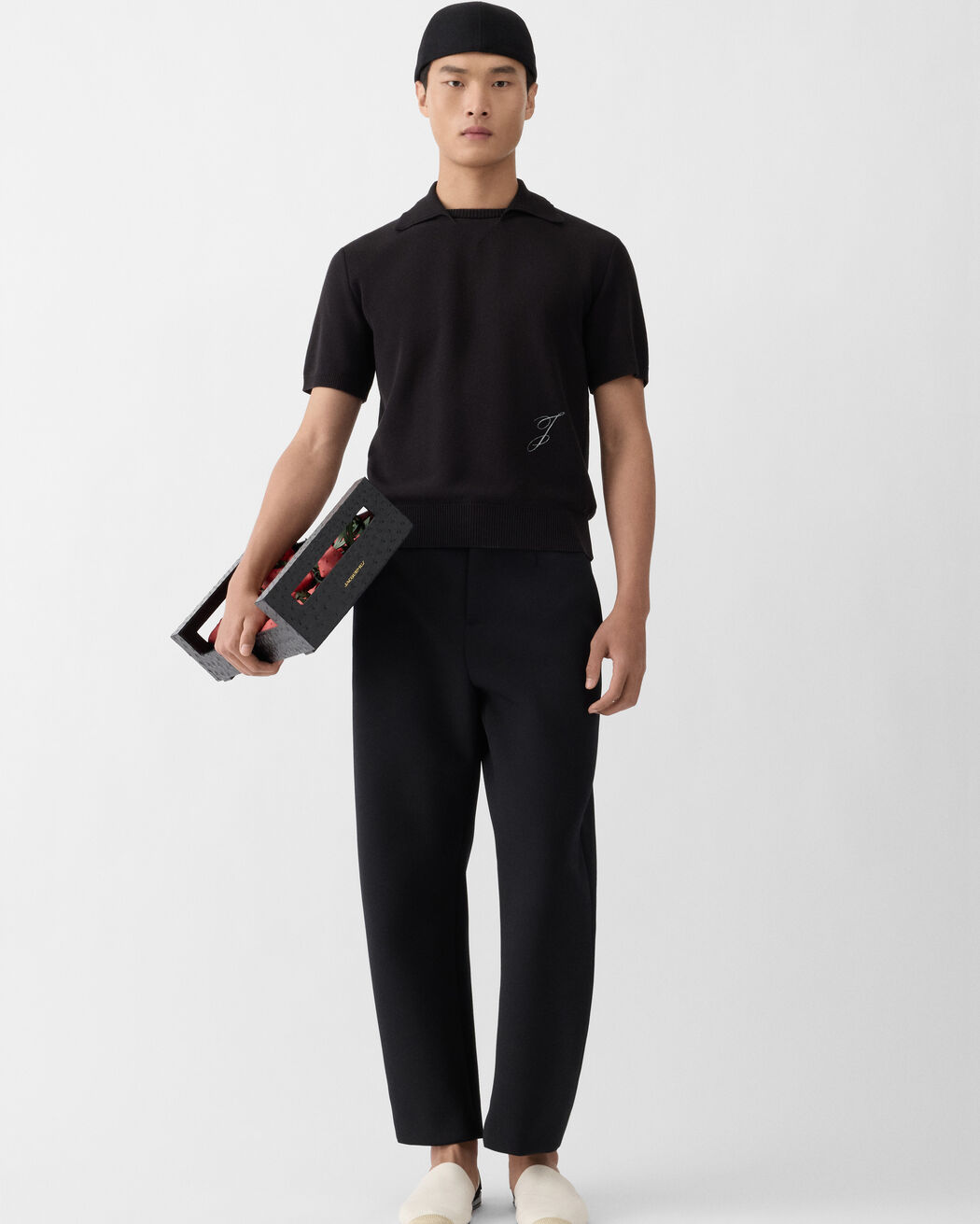 The J knit polo jacquemus the j knit polo